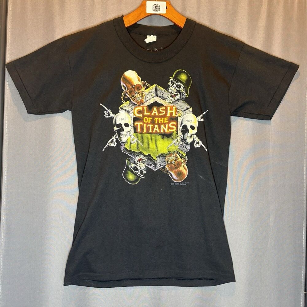 VTG 1991 SLAYER Clash of the Titans Tour Shirt DEADSTOCK Tee Swing Size M Rare